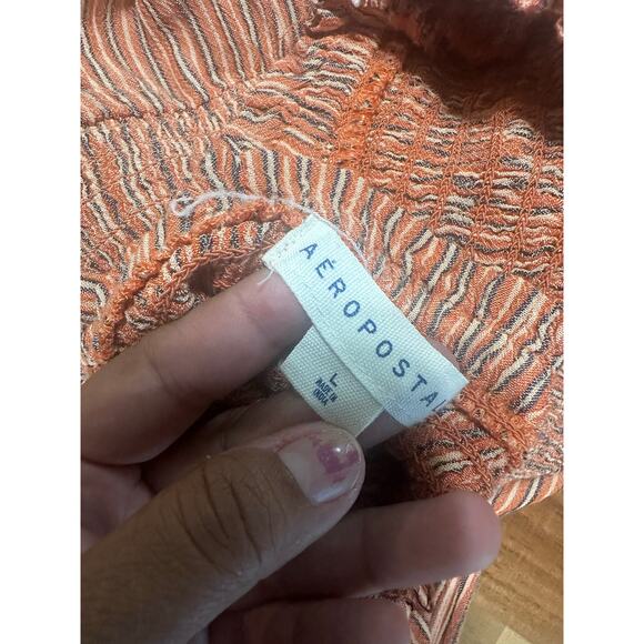 Aeropostale Striped Smocked-Bodice Jumpsuit – Women’s - Picture 7 of 8